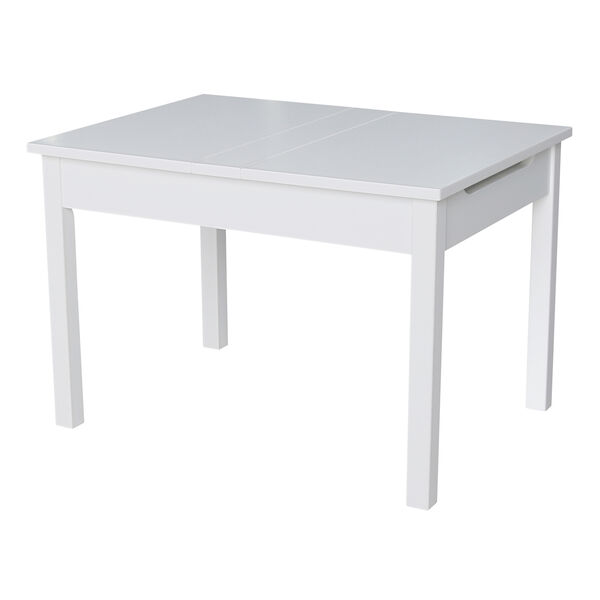 White Table with Lift Up Top For Storage, image 2