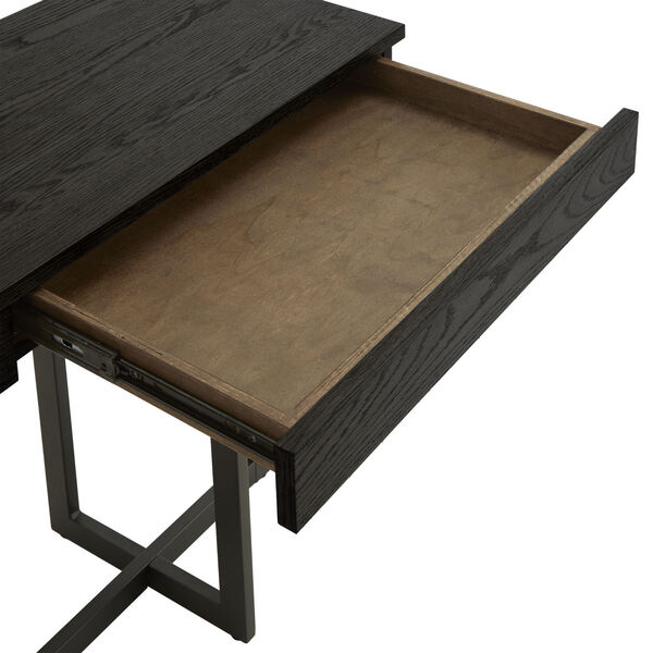 Hunter Black Sofa Table with Two Drawer, image 4