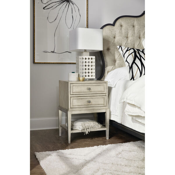 Sanctuary Champagne 22-Inch Two-Drawer Nightstand, image 2