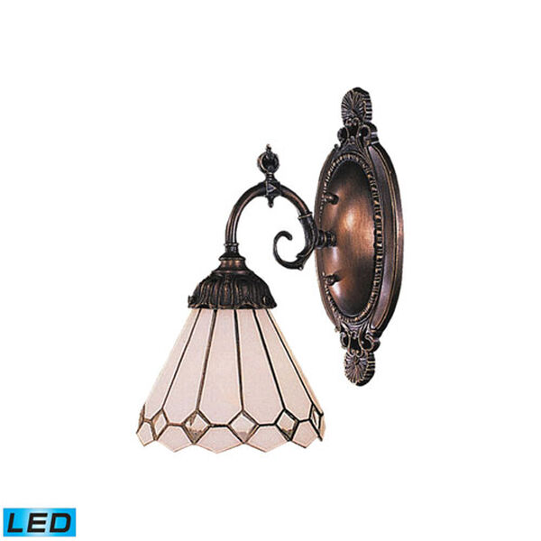 Mix-N-Match Tiffany Bronze Replaceable LED One Light Wall Sconce, image 1