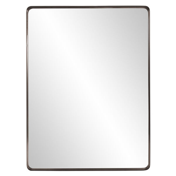 Steele Brushed Brass Wall Mirror, image 1