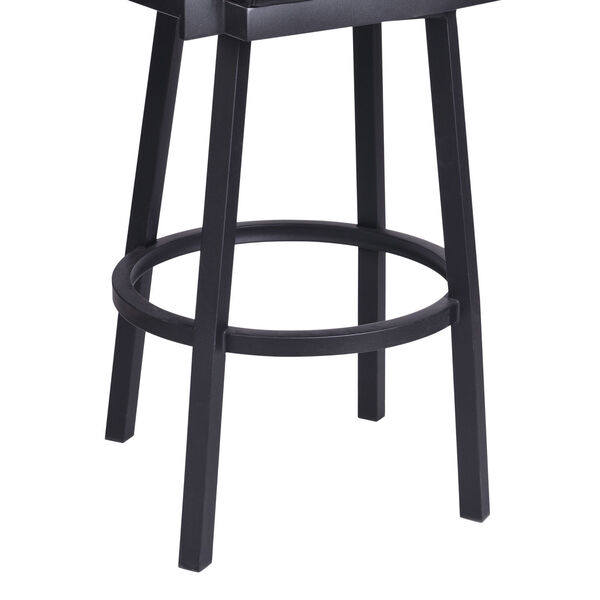 Balboa Vintage Black 26-Inch Counter Stool with Arms, image 6