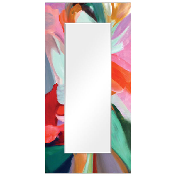 Intergrity of Chaos Multicolor 72 x 36-Inch Rectangular Beveled Floor Mirror, image 6