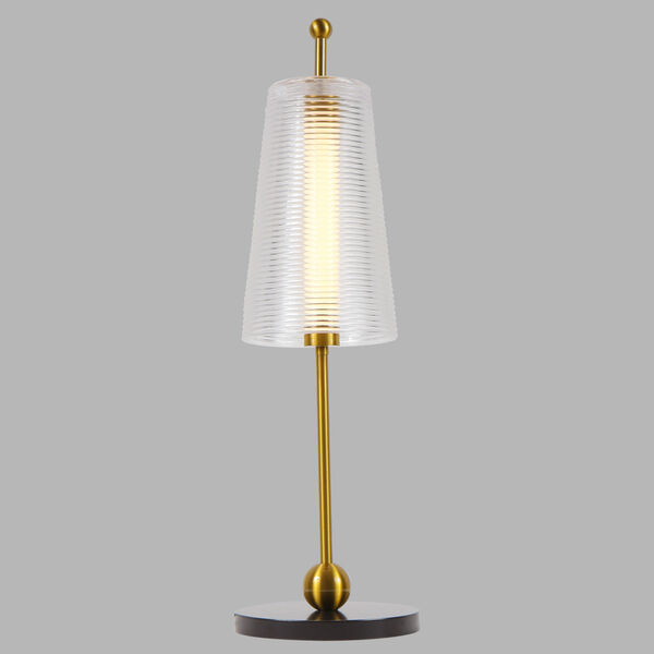 Toscana Oil Rubbed Bronze and Antique Brass LED Table Lamp, image 1