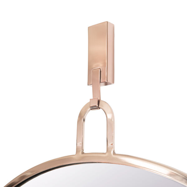 Stopwatch Rose Gold Round Accent Mirror, image 2