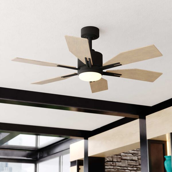 Mayfield Charcoal Black Integrated LED Ceiling Fan with Remote, image 2
