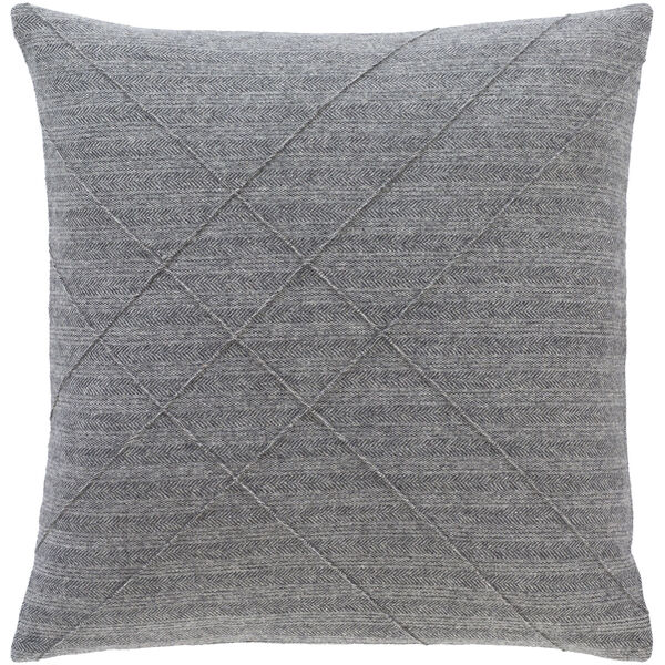 Brenley Charcoal 20-Inch Throw Pillow, image 1