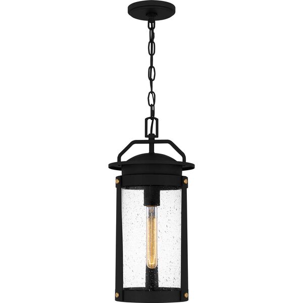 Clifton Earth Black One-Light Outdoor Pendant, image 1