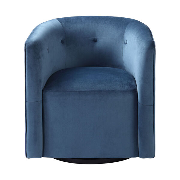 Mallorie Blue Swivel Chair, image 1