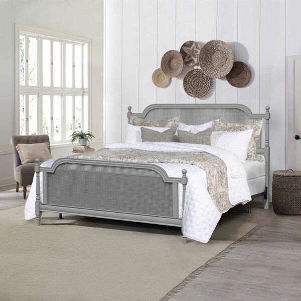 Melanie French Gray King Bed, image 2