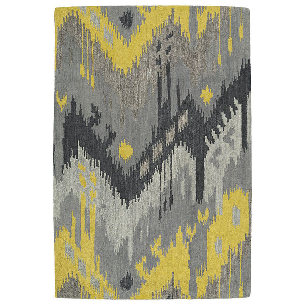 Casual Grey Hand Tufted 2Ft. x 3Ft. Rectangle Rug, image 1