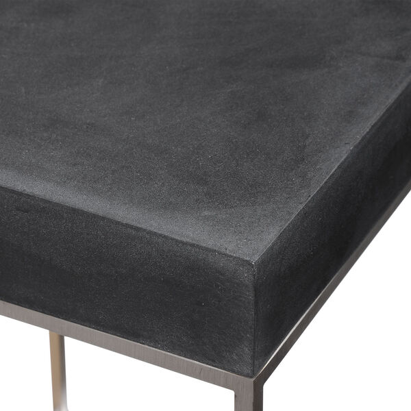 Jase Black 14-Inch Concrete Accent Table, image 5