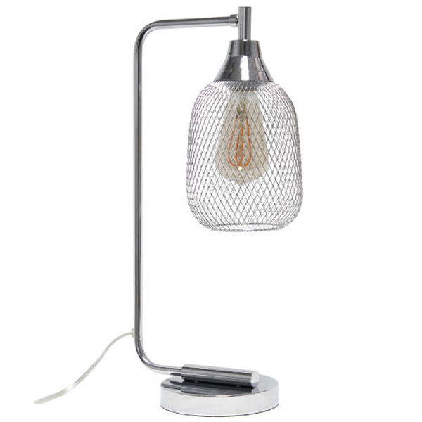 Wired Chrome One-Light Desk Lamp, image 1
