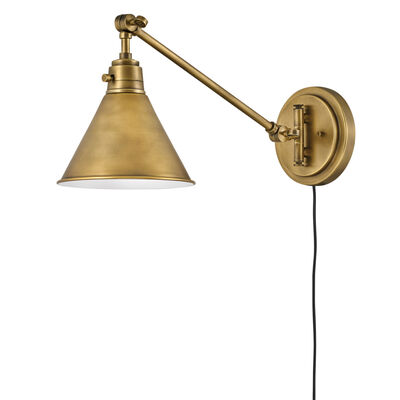 Swing Arm Lamps Hard Wire Plug In, Brass Wall Lamp Swing Arm