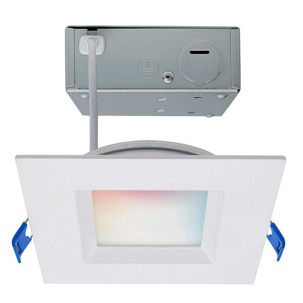 Starfish White Four-Inch Integrated LED Square Regress Baffle Downlight, image 1