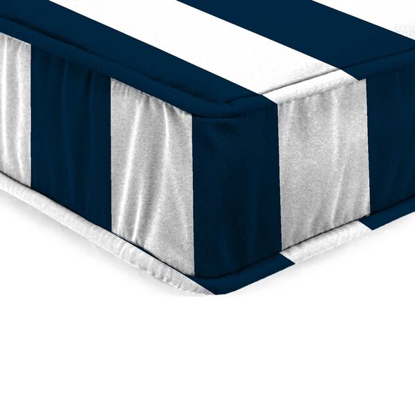Cabana Navy Blue 22.5 x 21.5 Inches Boxed Edge Outdoor Deep Seat Cushion, image 2