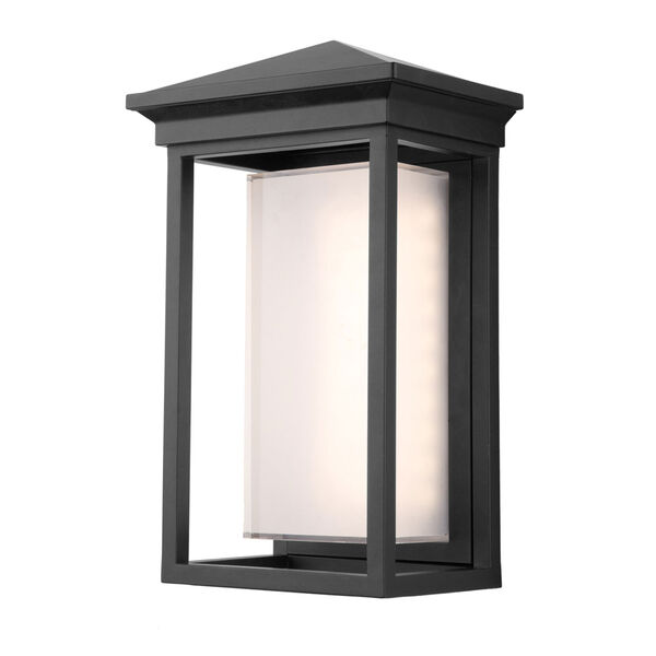 Overbrook Black 14-Inch One-Light LED Outdoor Wall Mount, image 1