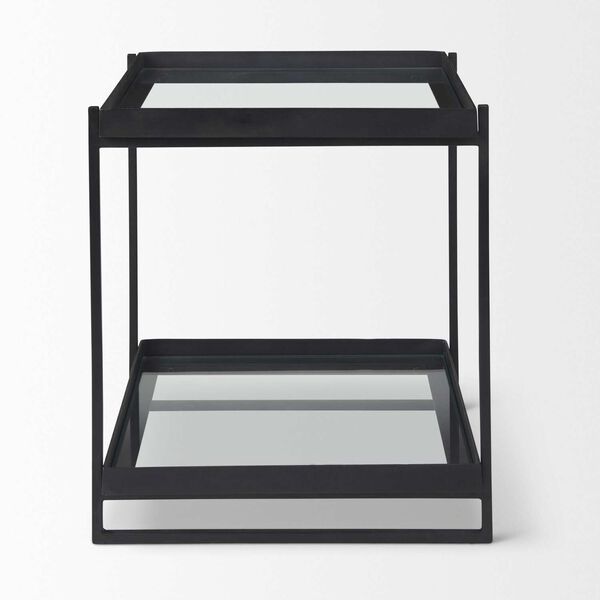 Trey Black and Clear Accent Table, image 3