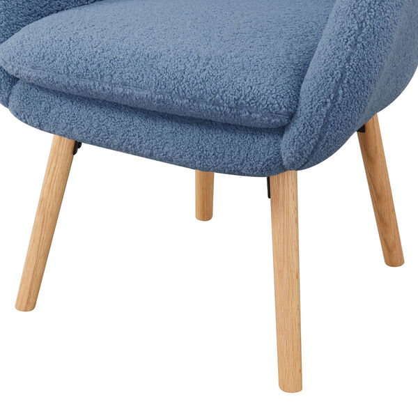 Take a Seat Charlotte Sherpa Blue Accent Chair, image 6