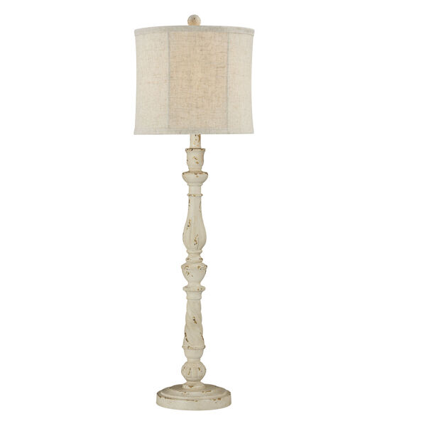 Clover Cream with Gold Distressing One-Light Table Lamp-Set of Two, image 1
