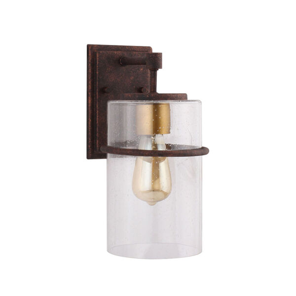 Brandel Rust Eight-Inch One-Light Outdoor Wall Sconce, image 1