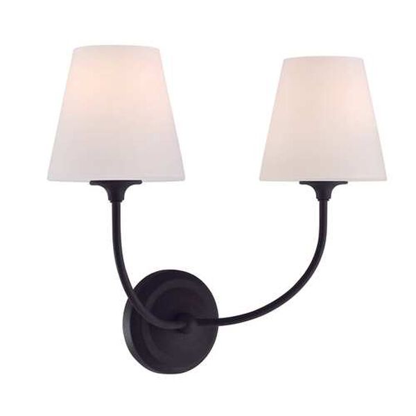 Sylvan Black Forged Two-Light Wall Sconce, image 3
