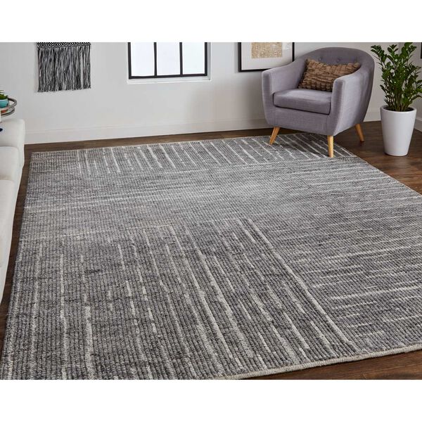 Alford Gray Silver Ivory Area Rug, image 3
