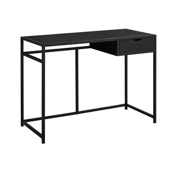 Computer Desk - Black / Black Metal, image 2
