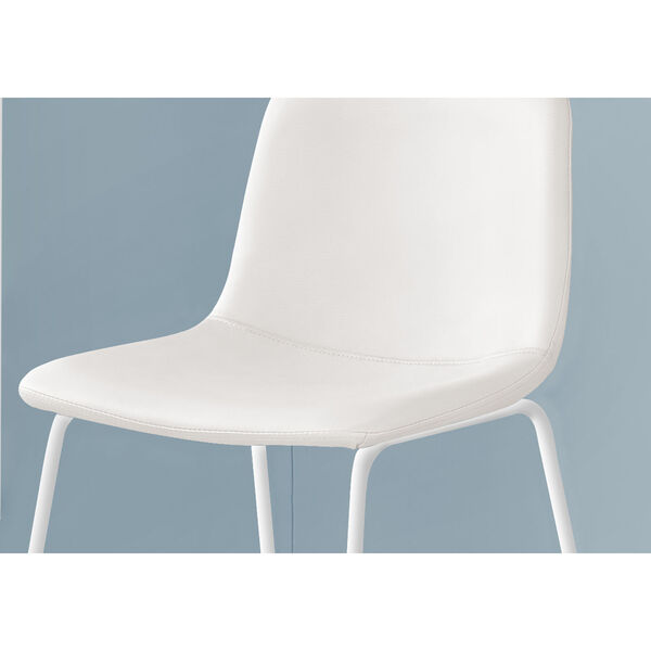 White Standing Desk Office Chair, image 3