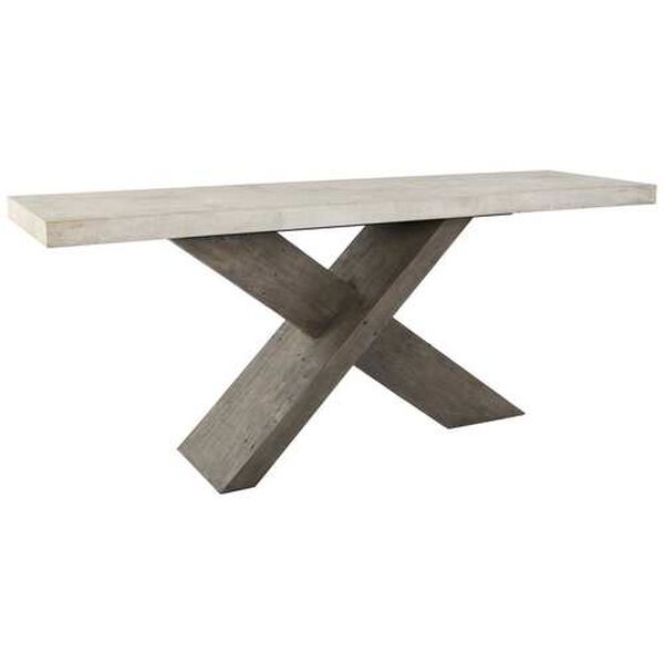 Harper White and Gray Console Table, image 2