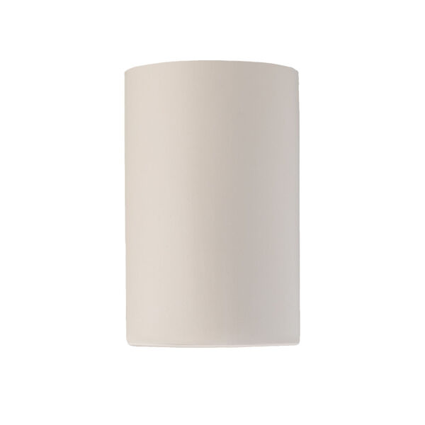 Ambiance Matte White Eight-Inch ADA Closed Top GU24 LED Cylinder Outdoor Wall Sconce, image 1