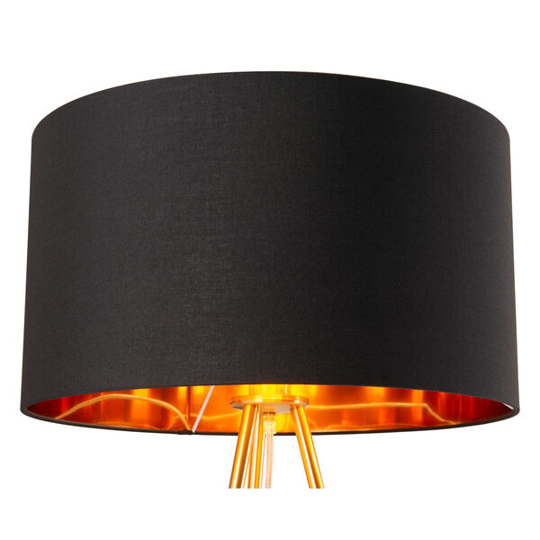 Mariel Black and Gold One-Light Floor Lamp, image 5