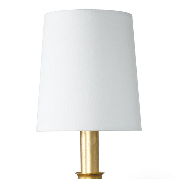 Fisher Gold and White One-Light Metal Wall Sconce, image 3