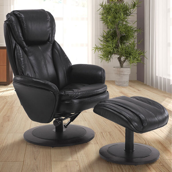 Relax-R Alpine Black Breathable Air Leather Recliner, image 1