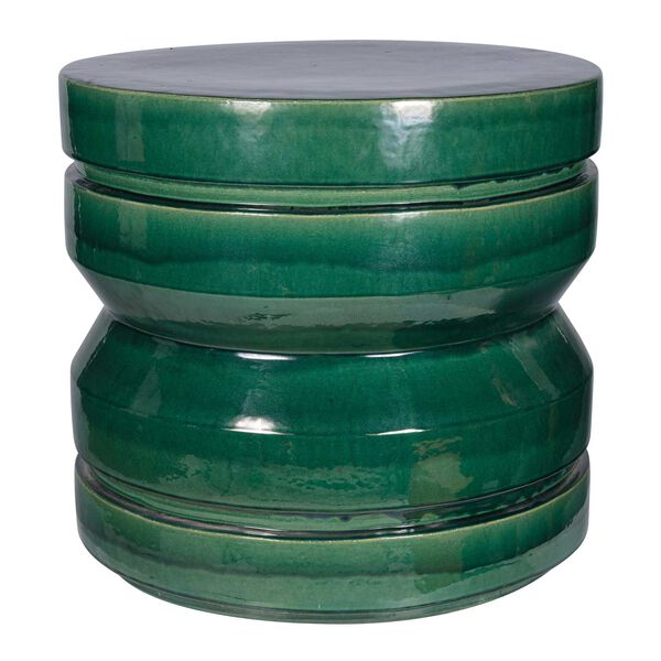 Provenance Signature Ceramic Emerald Embrace Accent Table, image 1