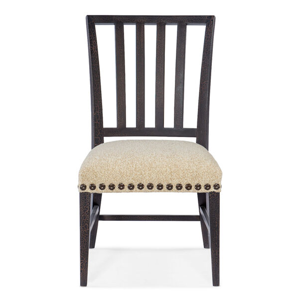 Big Sky Charred Timber and Beige Side Chair, image 5