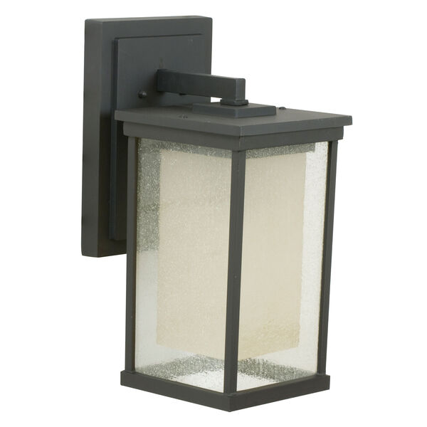 Riviera Oiled Bronze One-Light 17-Inch Outdoor Wall Mount with Double Shade, image 1