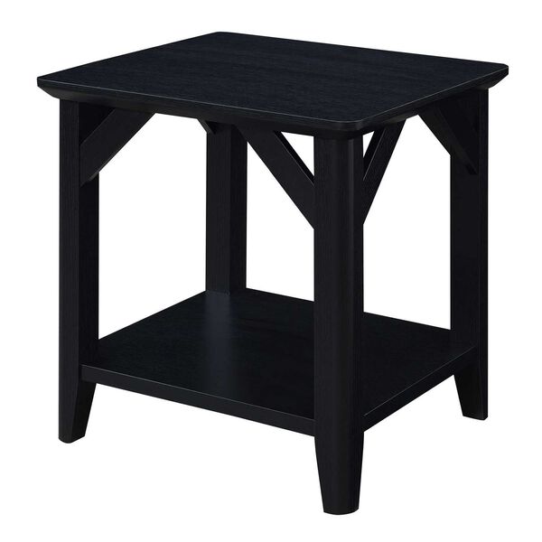 Black End Table with Shelf, image 4