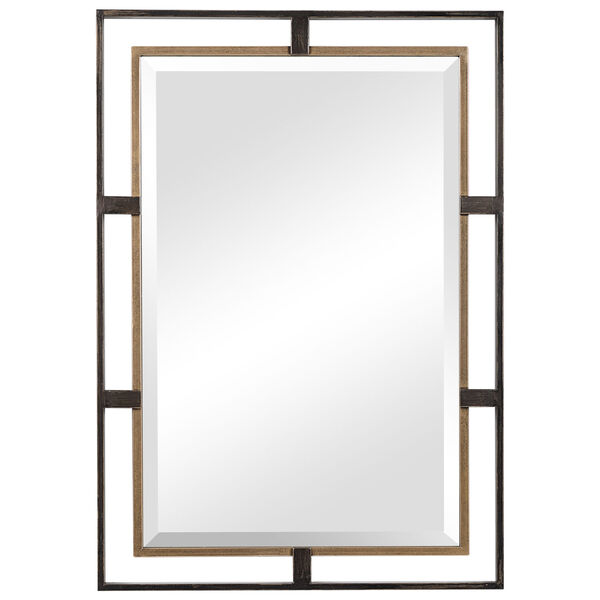 Carrizo Gold and Bronze Rectangle Mirror, image 2