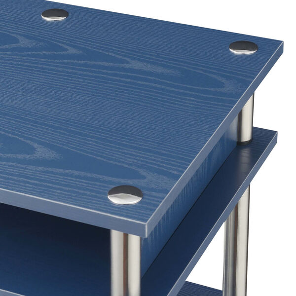 Designs2Go Cobalt Blue Office Desk, image 4