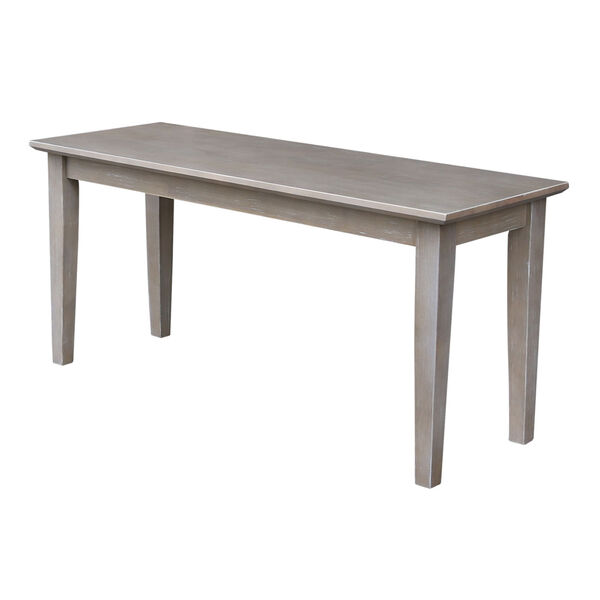 Shaker Styled Bench in Washed Gray Taupe, image 1