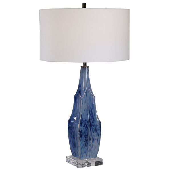 Everard Indigo Blue One-Light Table Lamp, image 1