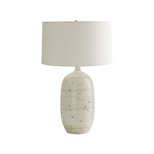 Jordyn Sand Dollar and White One-Light Table Lamp, image 1