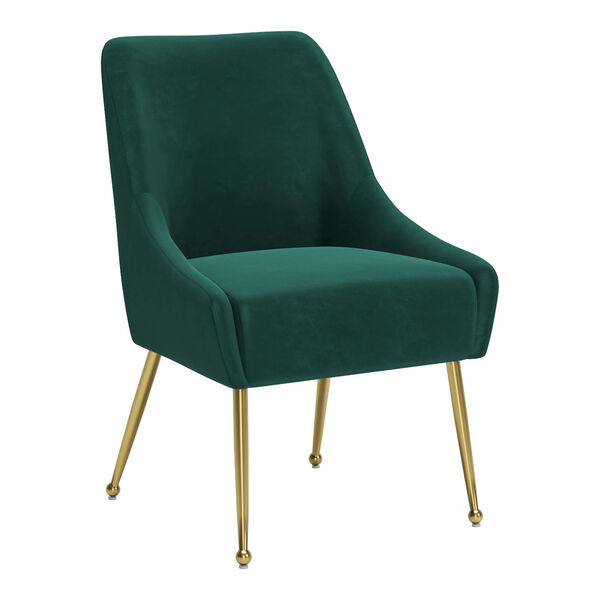 Madelaine Green and Gold Dining Chair, image 1