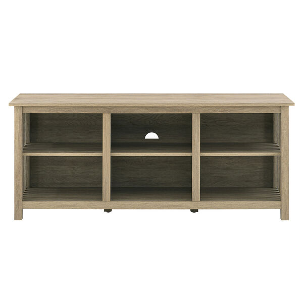 Mission Driftwood Slatted Side Wood Console, image 5