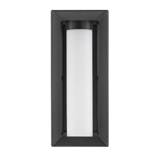 Darren Natural Black One-Light Outdoor Wall Sconce with Opal Glass, image 3