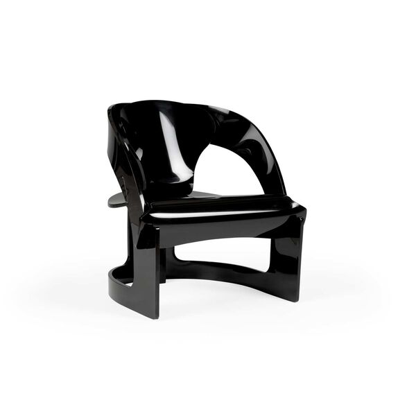 Beverly Grove Black Acrylic Chair, image 1