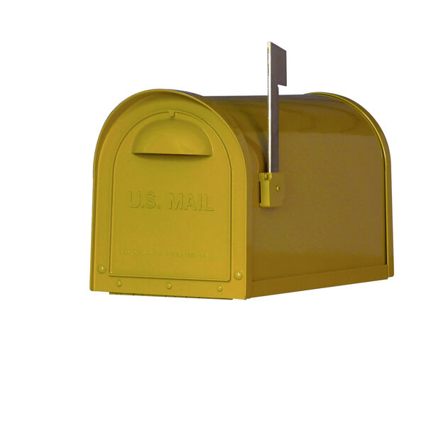 Dylan Yellow Curbside Mailbox, image 2