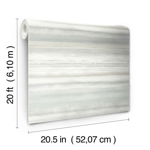 Fleeting Horizon Stripe Neutral Stripe Peel and Stick Wallpaper, image 5