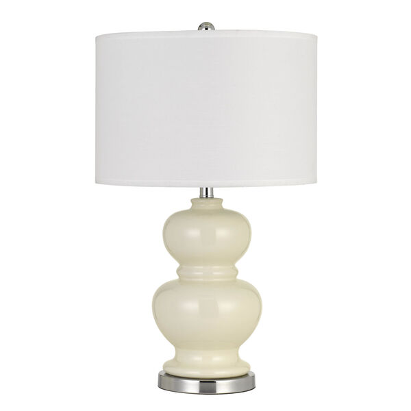 Bergamo Ivory White One-Light Table lamp, image 1